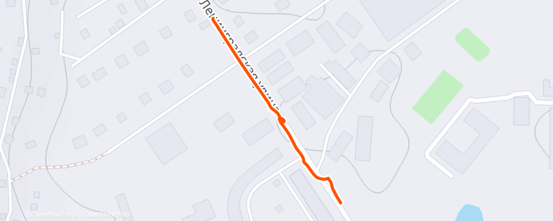 Map of the activity, Тренировка (вечер)