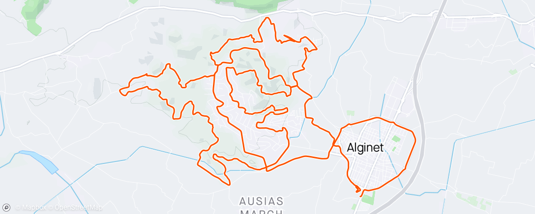 Map of the activity, Marcha BTT d’Alginet