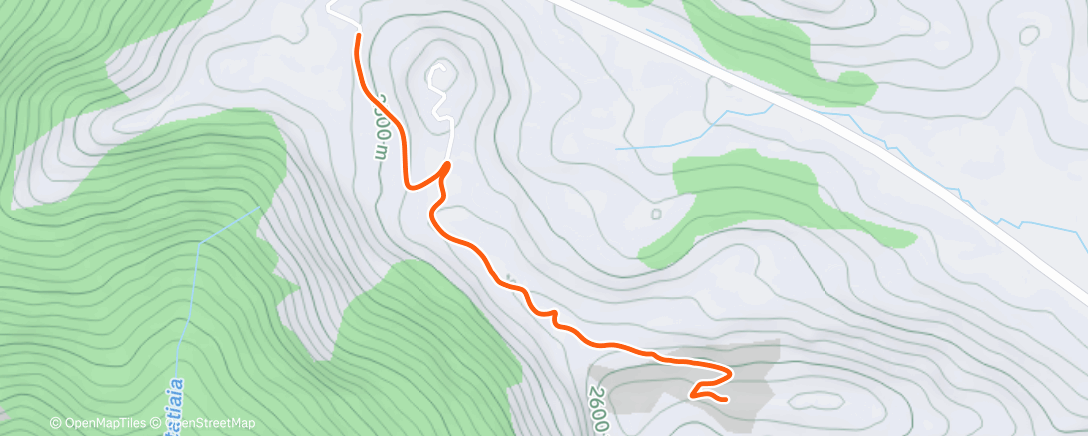 Map of the activity, Caminhada matinal