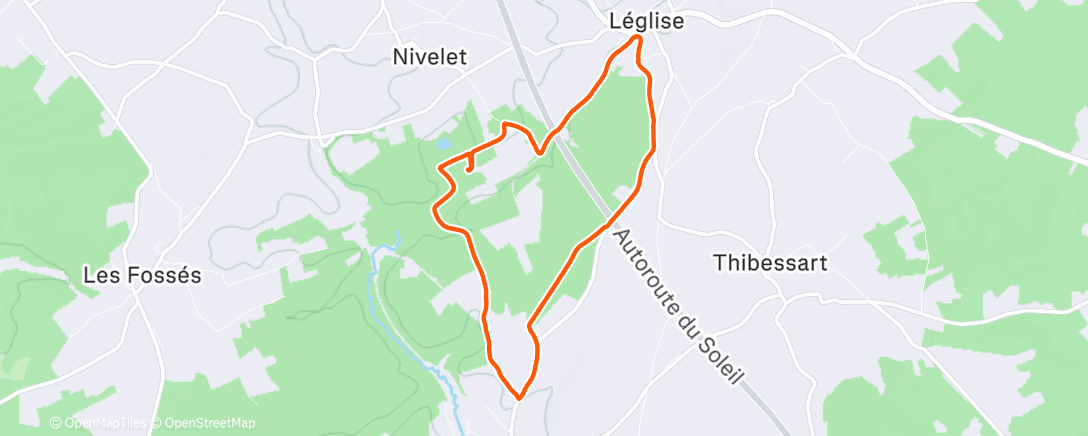 Map of the activity, After Frittur Run durch frischen PowPow ❄️ 🍟 🏃🏻