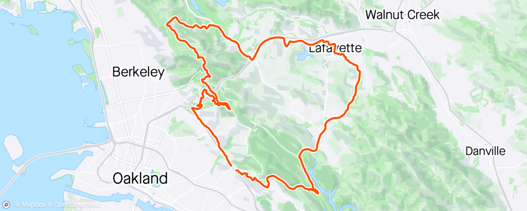 Map of the activity, Road ride