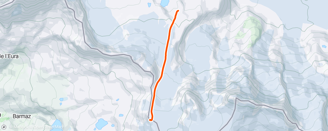 Map of the activity, Tourenskilauf am Nachmittag