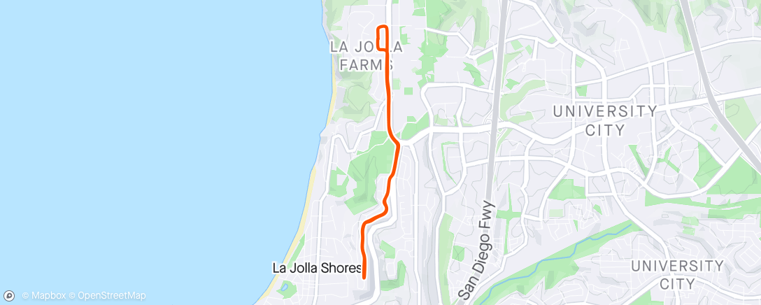 Map of the activity, A woman said I was such a graceful runner