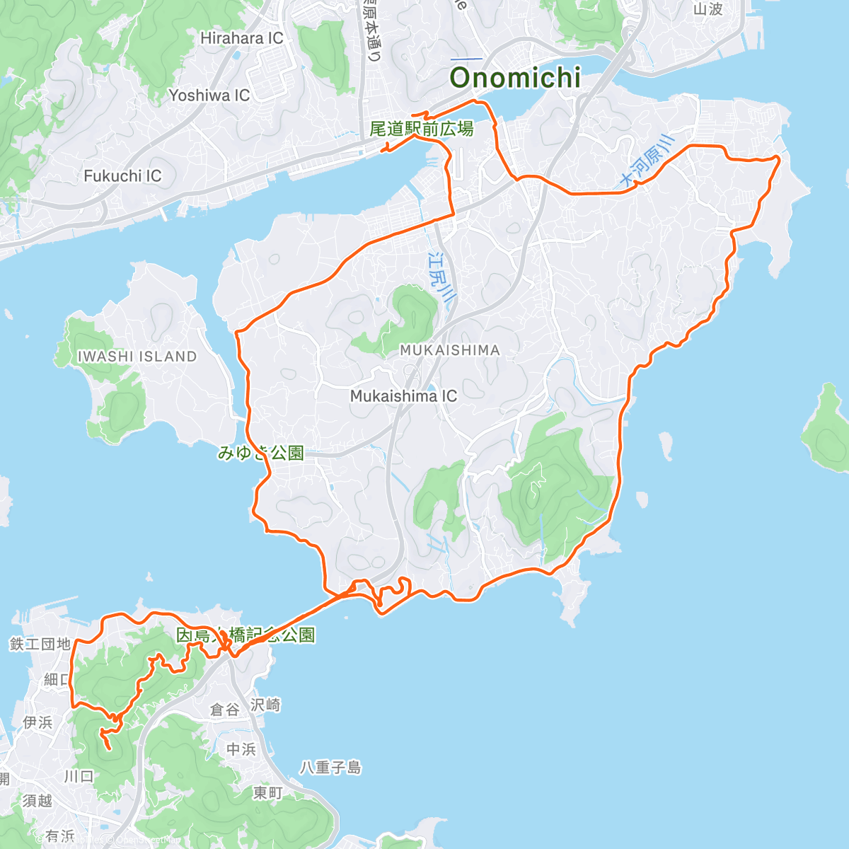 Map of the activity, A little Shimanami