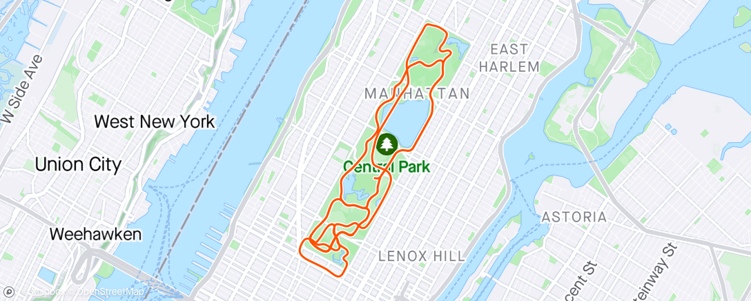 Map of the activity, Zwift The Big Spin: Stage 3 (Long) + CD (NYC KOM After Party)
