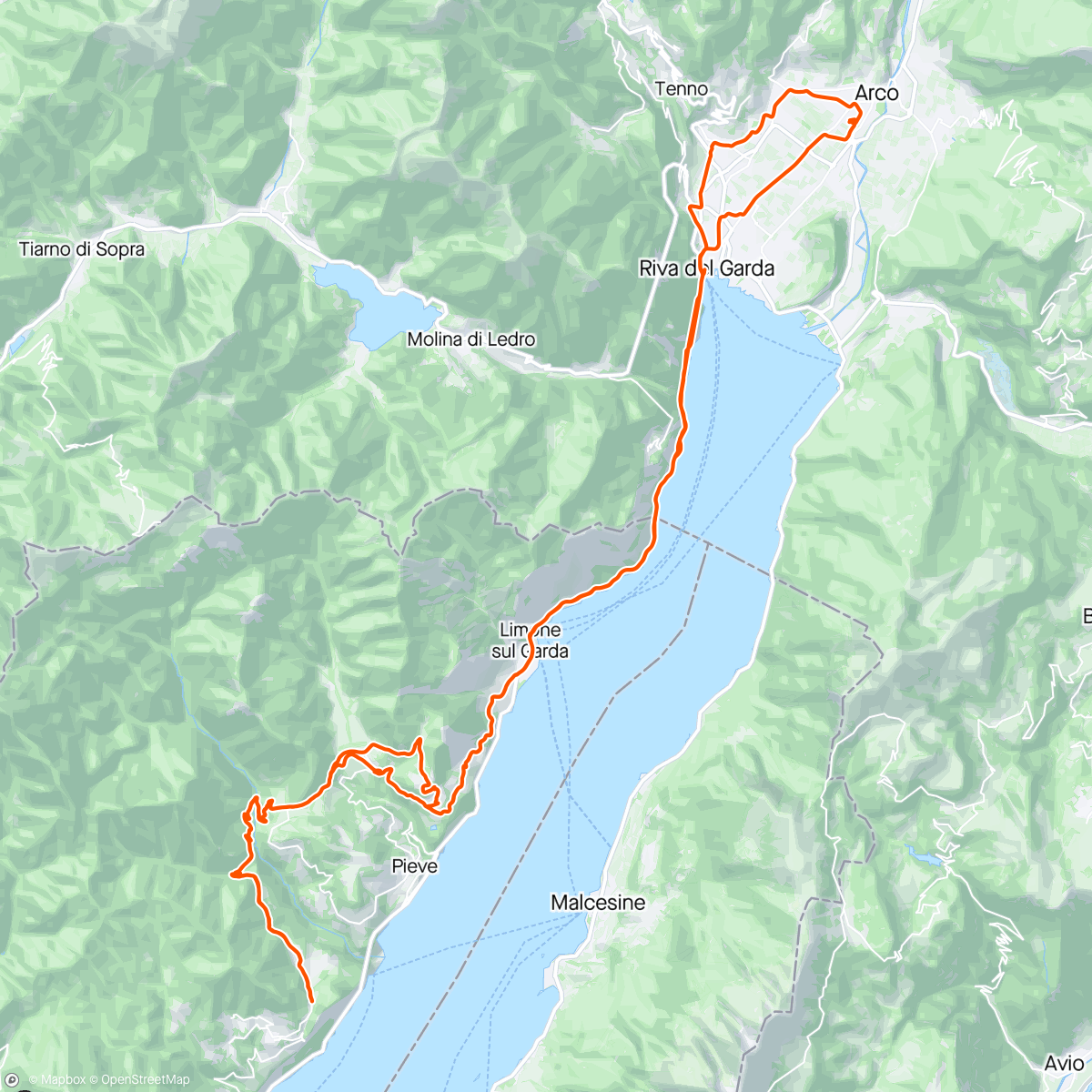 Map of the activity, Accompagnando Marcolino nel suo giro