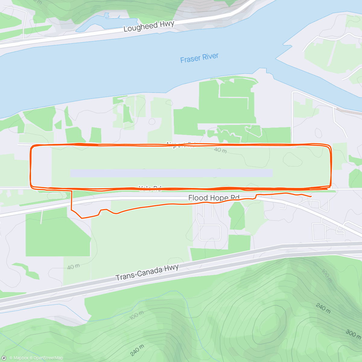 Map of the activity, 3x3k