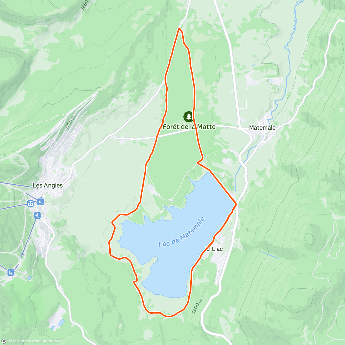 Map of the activity, Powered by Skyr