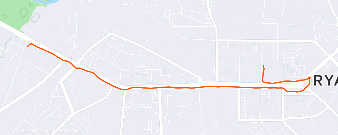 Map of the activity, Дневная прогулка