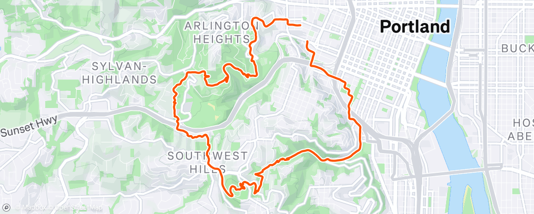 Map of the activity, Trail Cramming