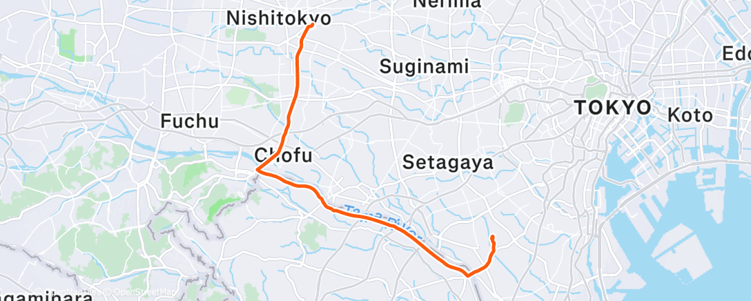 Map of the activity, 午後のライド