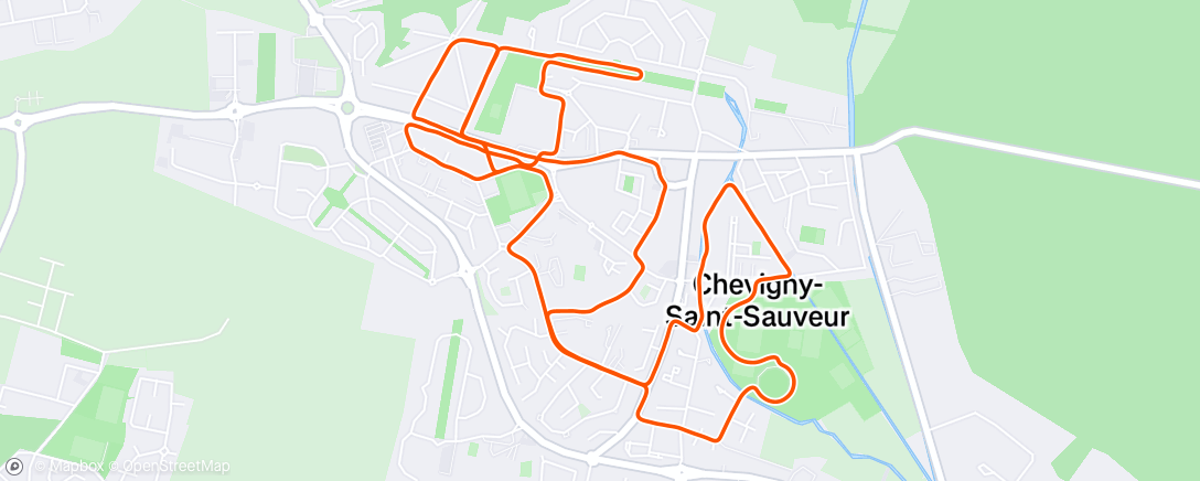 Map of the activity, Chevignoise 2024 - Record personnel en 39min15 - 😁😁😁 - 78ème