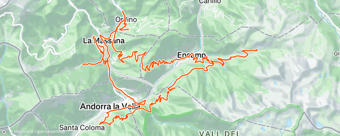Map of the activity, Afternoon Ride