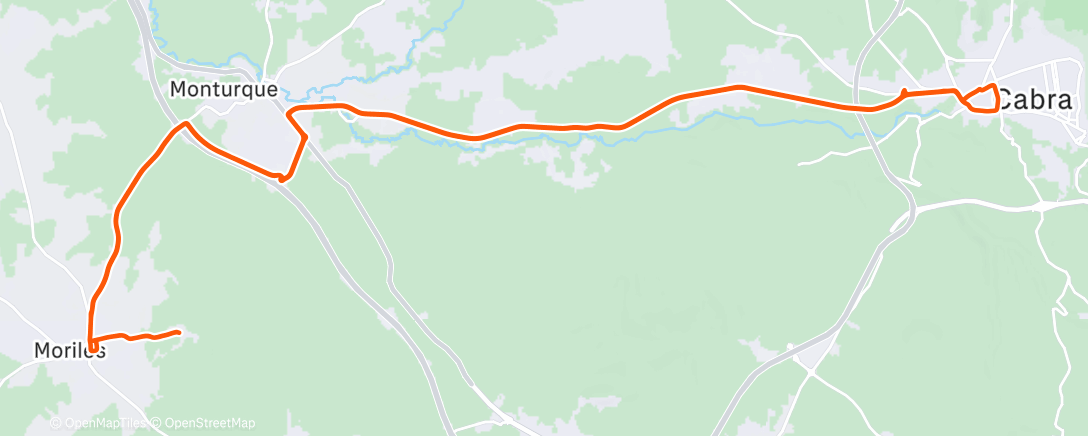 Карта физической активности (Bicicleta a la hora del almuerzo)