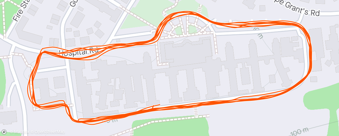 Map of the activity, Morning Run Zone 2