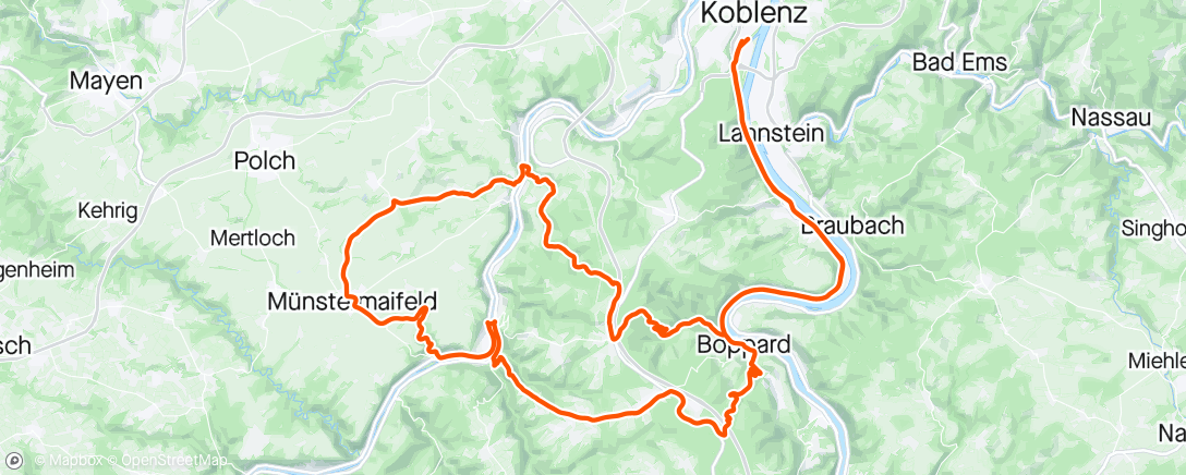 Mapa da atividade, Rhein Mosel Schaukel