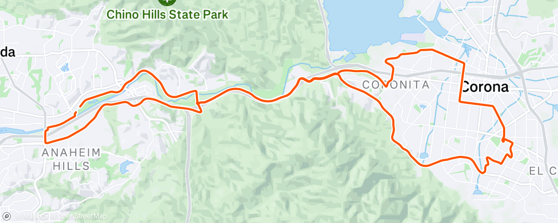 Map of the activity, Morning Ride