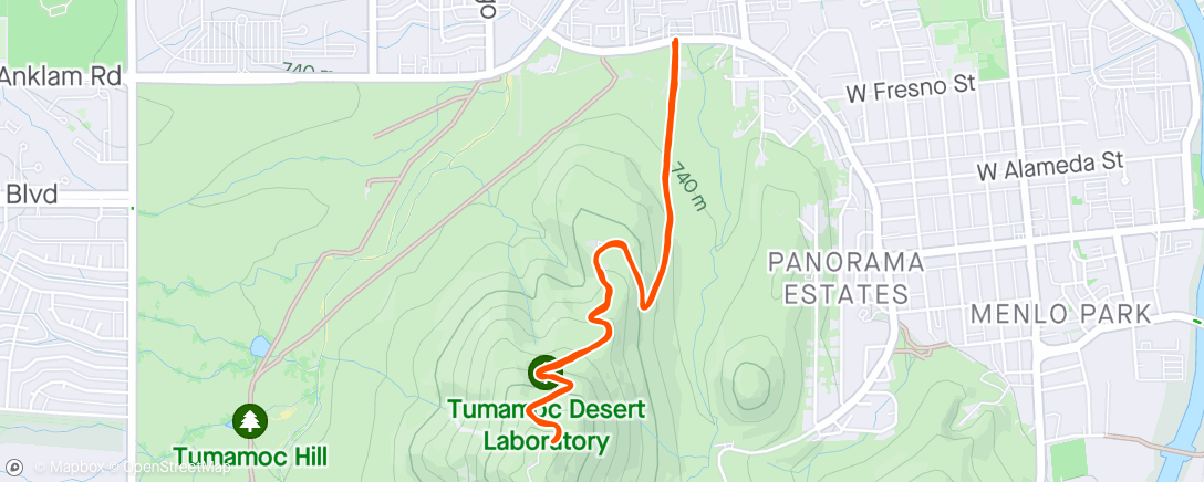 Map of the activity, Tumamoc first time in many moons. Had to wait for 90+ degrees😎