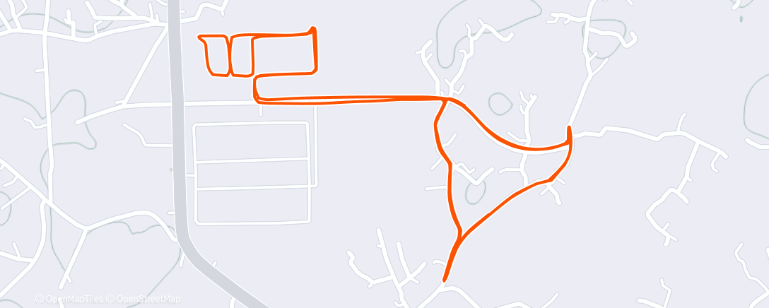 Map of the activity, Morning Run