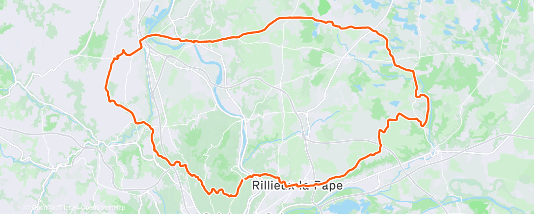 Mapa da atividade, Sortie vélo dans l'après-midi