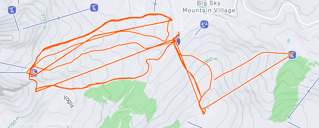 Карта физической активности (Big Sky Day 3)