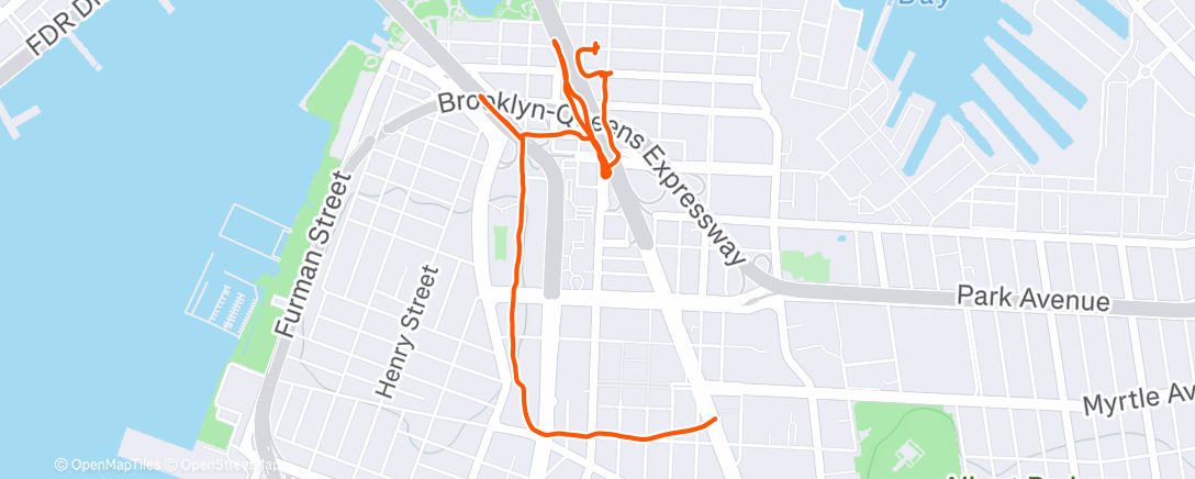 Map of the activity, taking my clanker for a walk