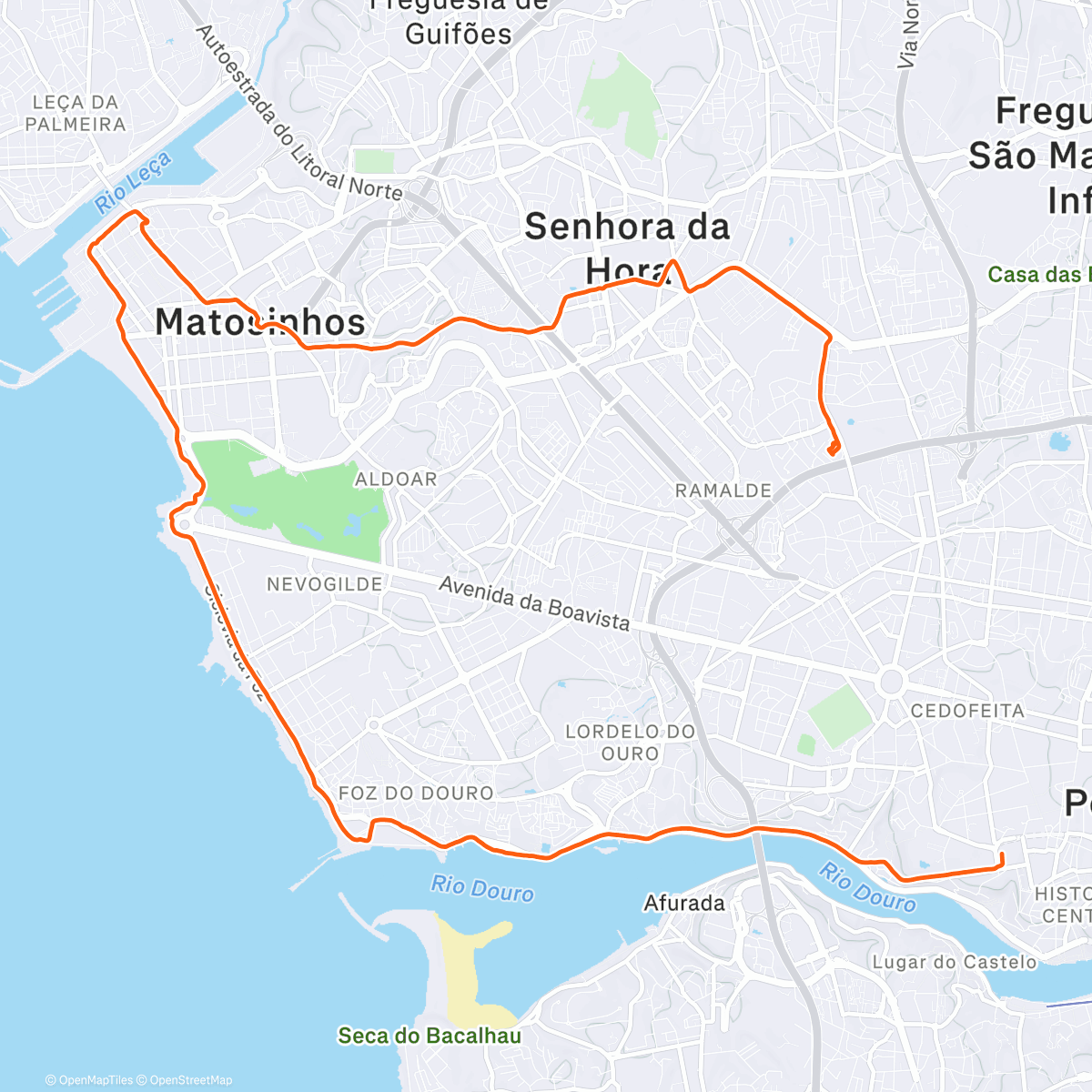 Map of the activity, #commutescount