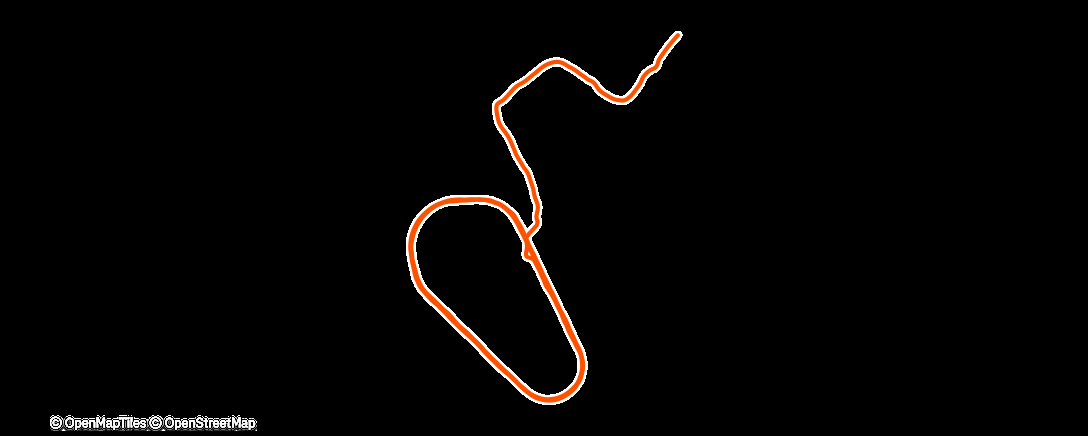 Map of the activity, 60min easy run