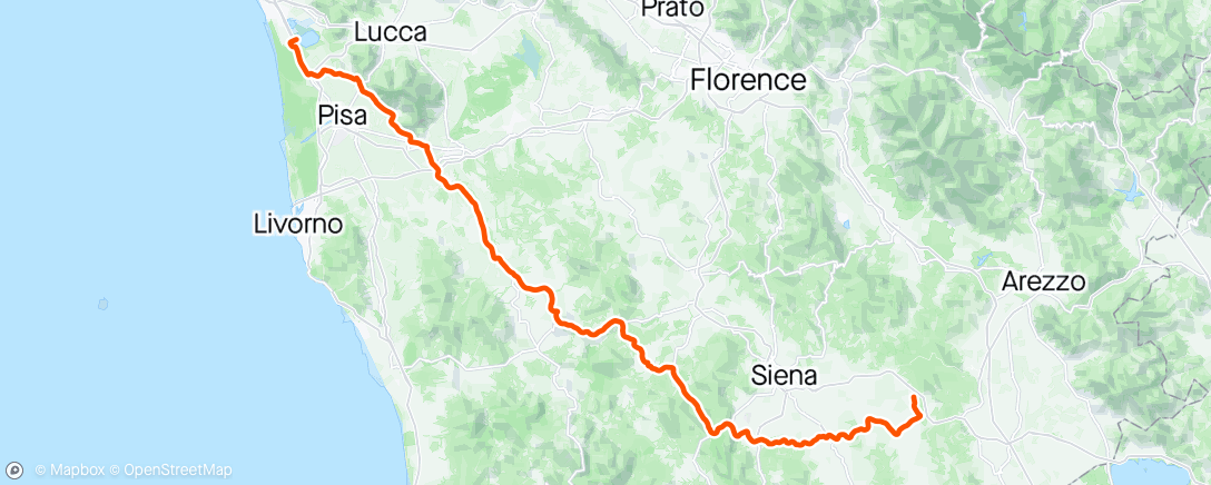 Map of the activity, Giro d’Italia Stage 6