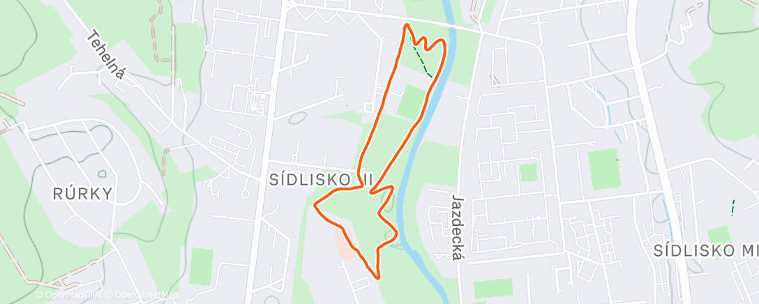 Map of the activity, SCR Strava art ⭐️