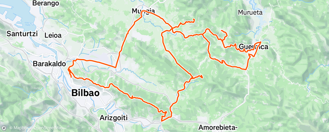Mapa de la actividad (Bicicleta por la mañana)