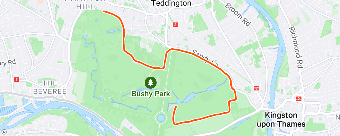 Map of the activity, Running