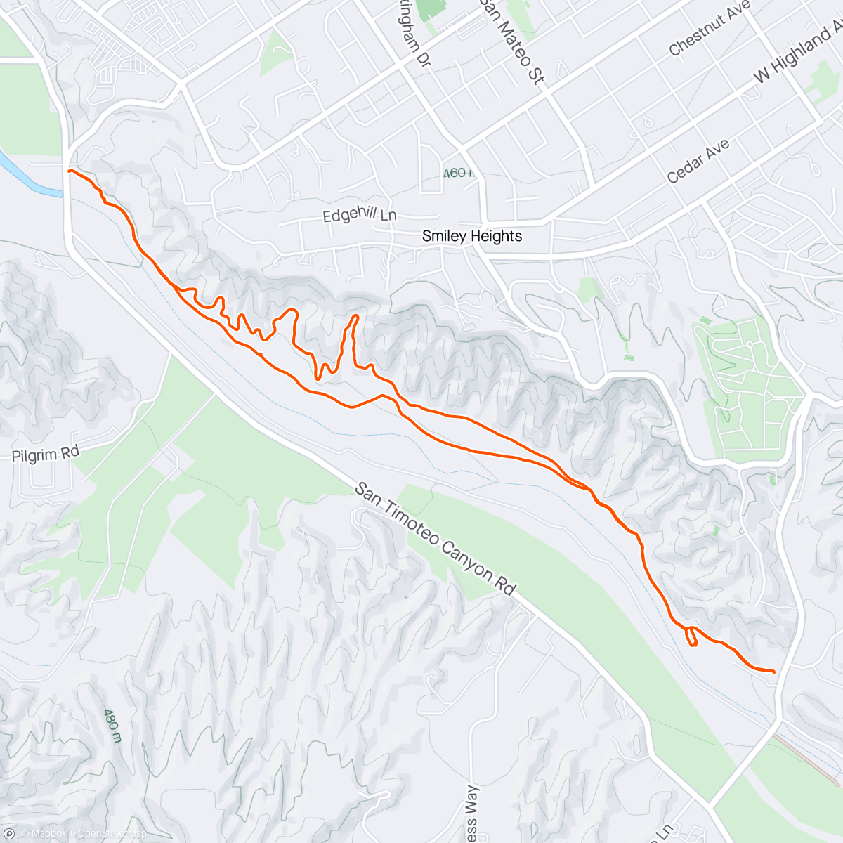 Карта физической активности (Carriage Trail w Leah)