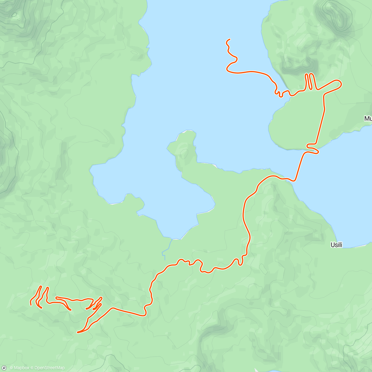 Mapa da atividade, Zwift - Tour of Fire and Ice in Watopia