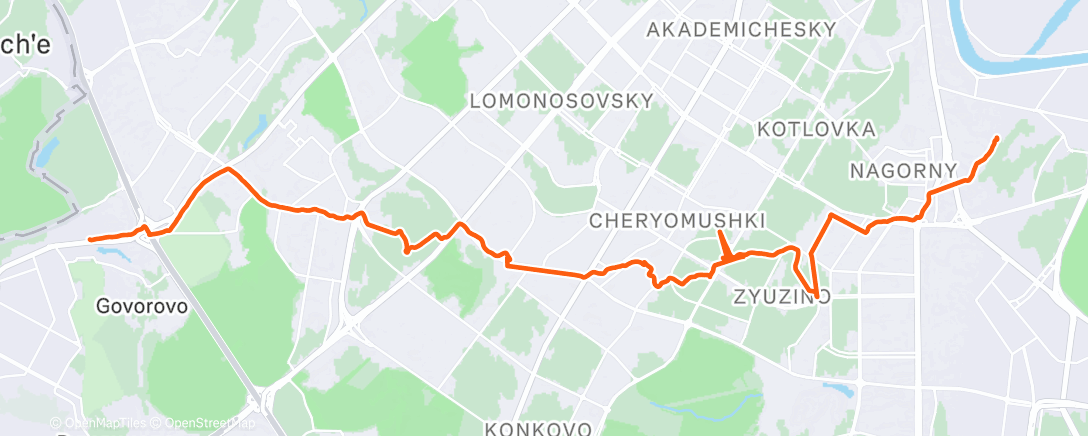 Карта физической активности (Утренний забег)