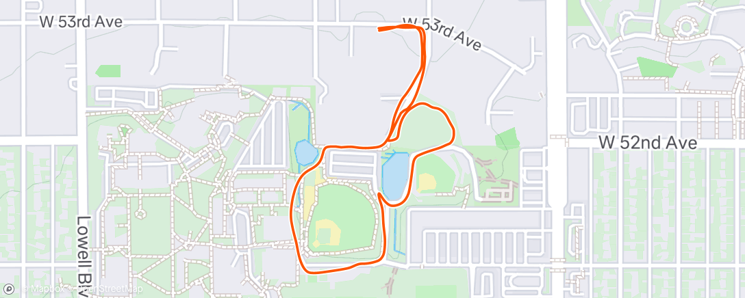 Map of the activity, Evening Walk