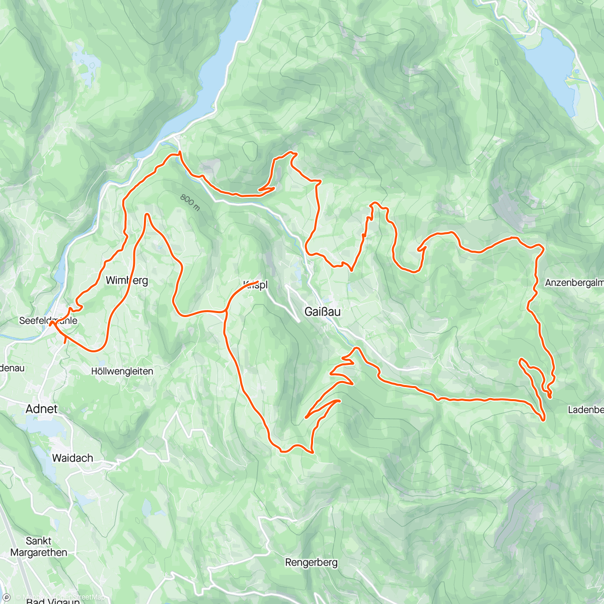 Map of the activity, Gaissaurunde