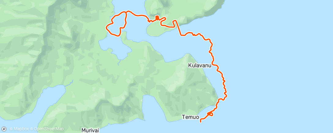 Map of the activity, Zwift - Untitled workout on Coast to Coast in Watopia