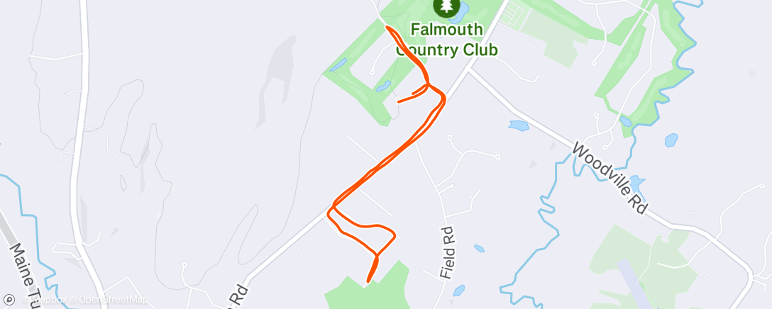 Map of the activity, Morning Run