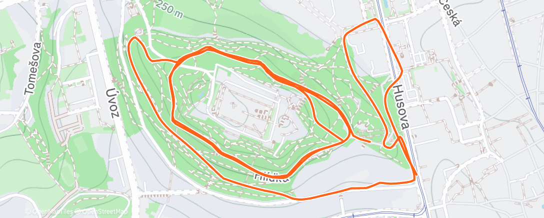 Map of the activity, Špilberk