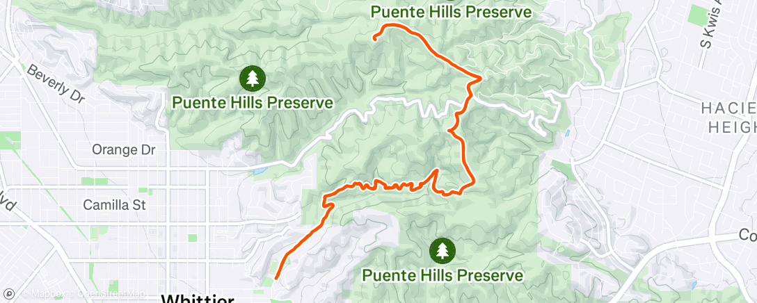 Map of the activity, Afternoon Ride