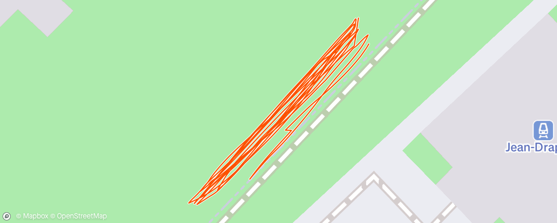 Map of the activity, Natation en soirée