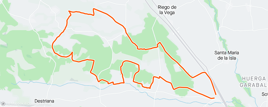 Mapa da atividade, Vuelta a León I