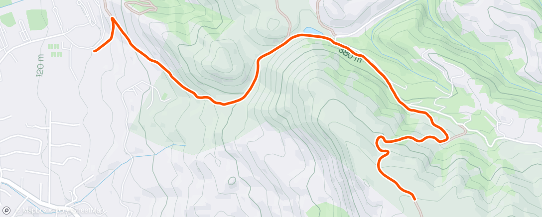 Mapa de la actividad (Mission peak downhill)