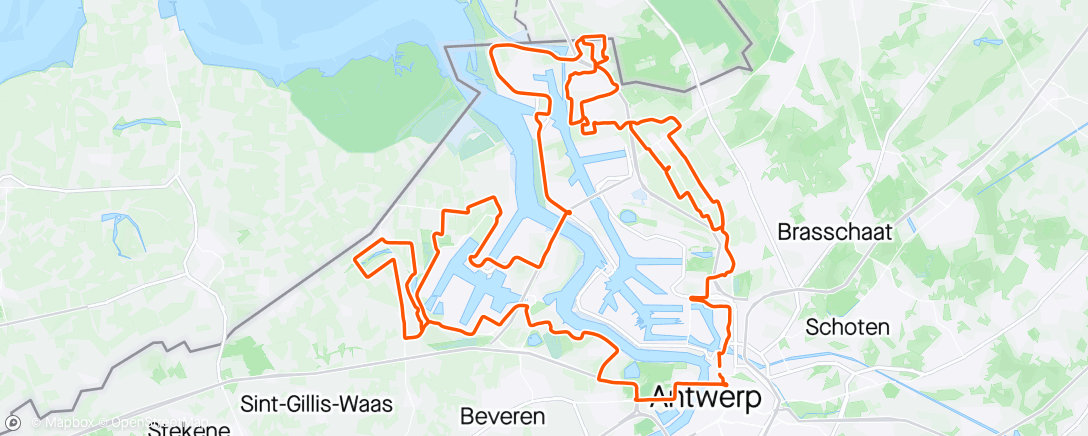 Map of the activity, Antwerp port epic