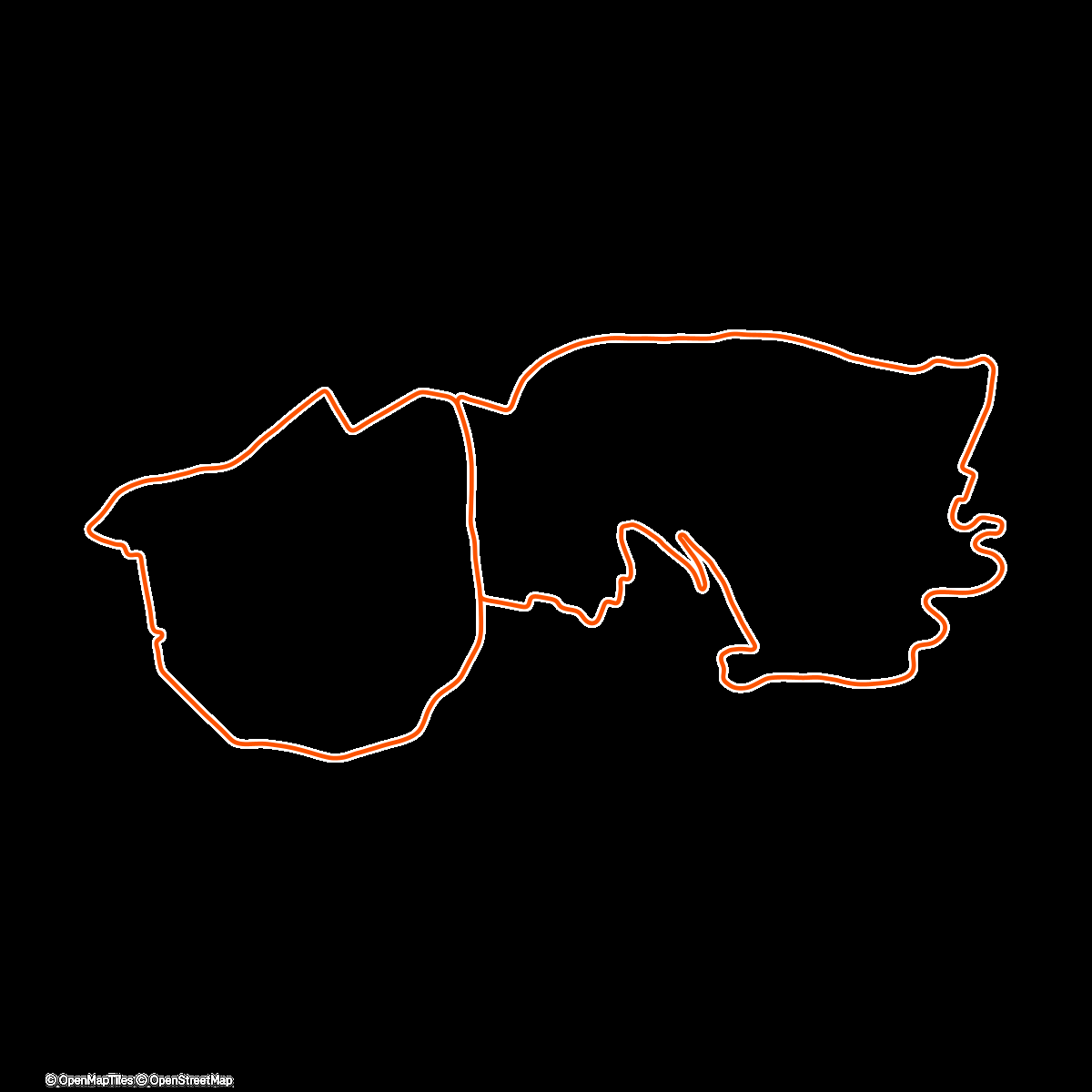 Map of the activity, Zwift - Tempo #1 on Greater London 8 in London