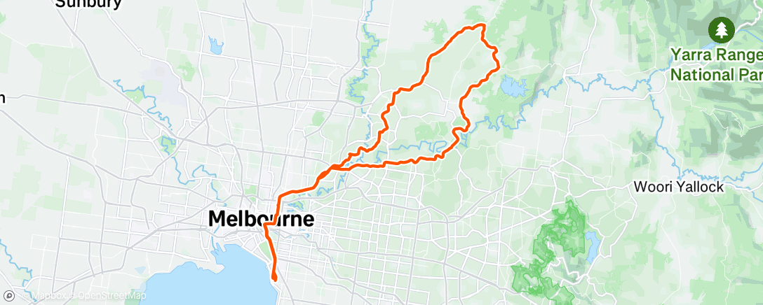 Карта физической активности (Morning Ride)