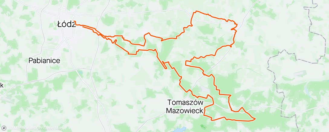 Mapa da atividade, Morning Gravel Ride