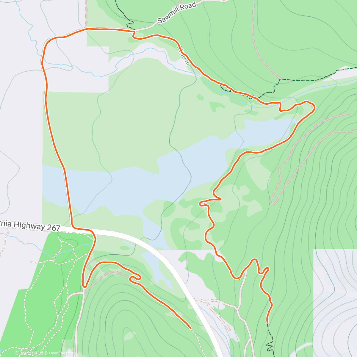 Map of the activity, Sunset Was Fire