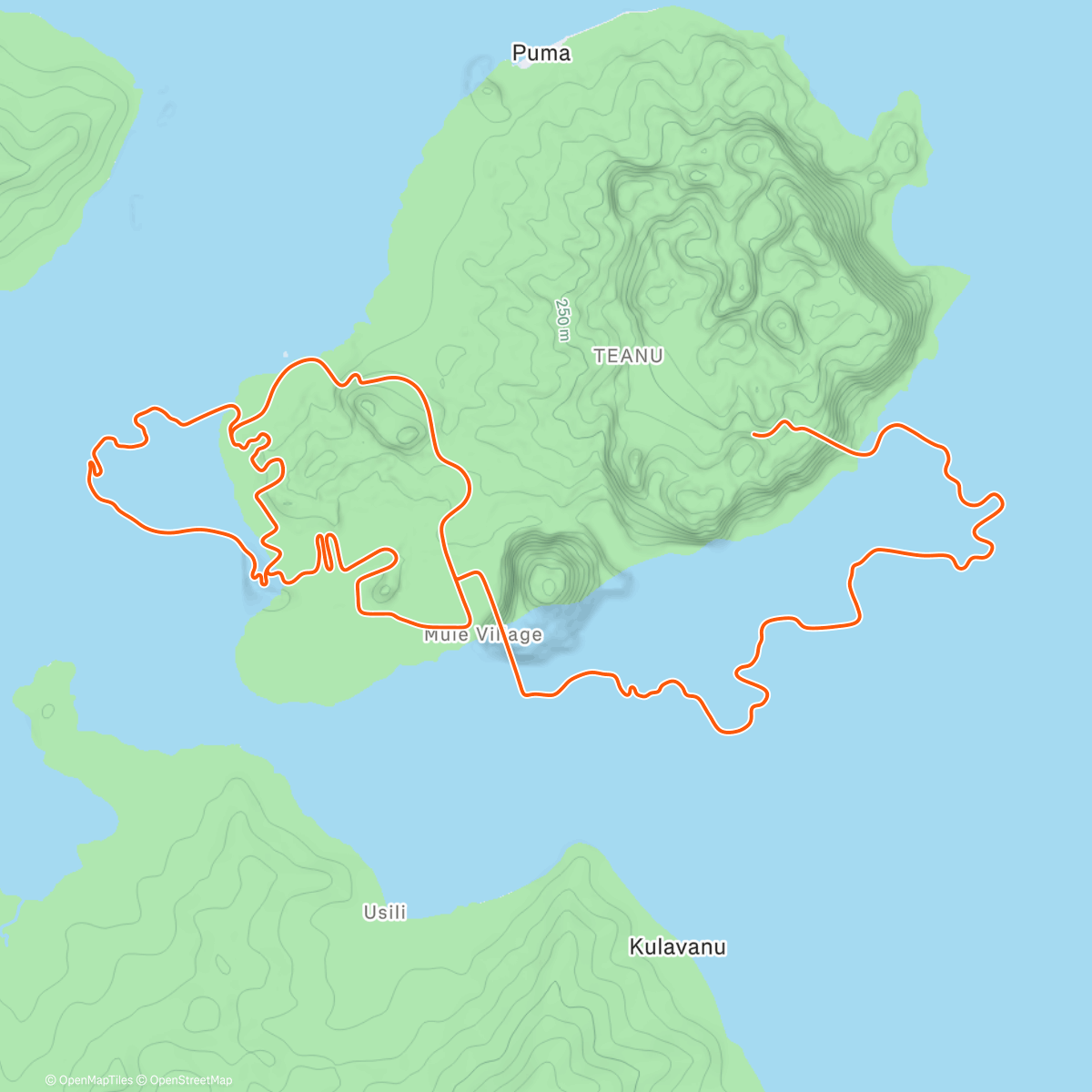 Map of the activity, Zwift - Triple Flat Loops in Watopia